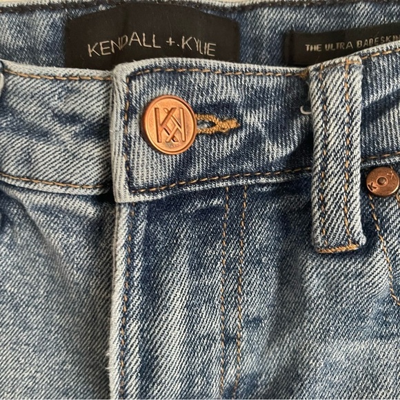 Kendall + Kylie distressed the ultra babe skinny jeans size 1/25 - Picture 5 of 13